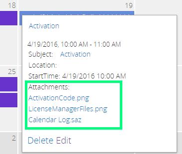 Show appointment attachments in tooltip allows you to display any attached files on calendar s event tooltip.