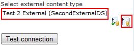 53 Then select external content type (click Select external