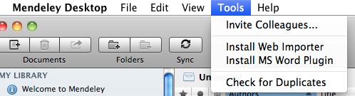 Once installed, you will have tool bar buttons that will allow you to cite a document,