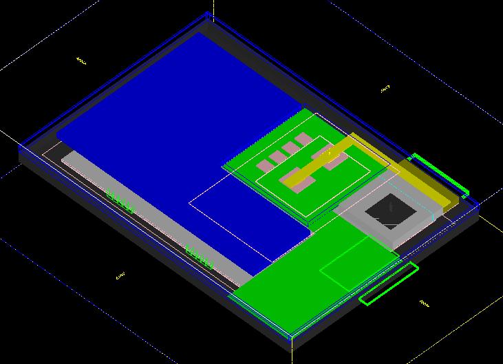 16 MM TABLET SIMULATION MODEL Top View: EMI shield hidden Isometric View: Back cover and EMI shield hidden 14 Best