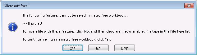 DATA 301: Data Analytics (11) Saving Workbook with Macros Excel now forces workbooks with macros to be saved in