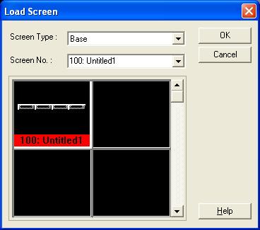 Load Screen Using Load Screen enables you to load the object setup in another screen into the current screen. It s convenient when displaying the same switch/lamp in plural screens.