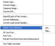 Global Cross Reference Using Global Cross Reference enables you to see all addresses used in a project file in a