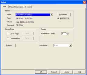 How to print a project It s possible to print a drawn screen or tag setup state and save it in a [.RTF] file. (1) How to select Load Screen Open Project Manager. Click the [Print] icon.