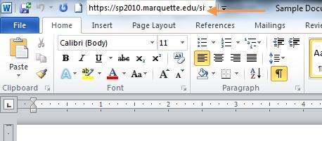 9 ADD THE DOCUMENT LOCATION COMMAND TO THE QUICK ACCESS TOOLBAR IN WORD, EXCEL, POWERPOINT Right-click