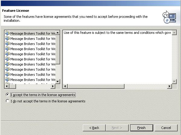 4. When you are prompted, accept the terms in the license agreement and click Next (Figure B-3).