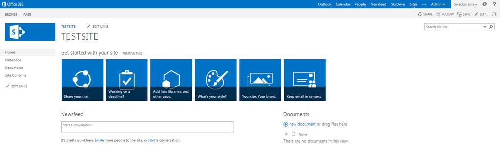 This document will walk through the steps needed to work with the different calendar features provided into SharePoint Online 2013.