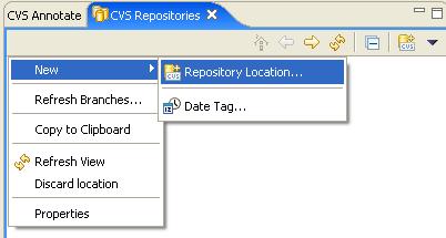 Step 1: Creating a repository location 1.