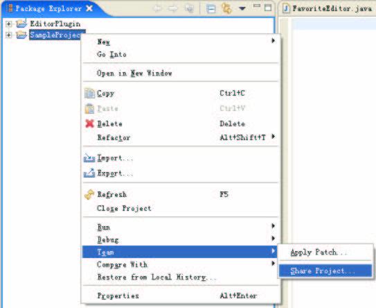 from the context menu. Step 1: Creating a repository location (cond ) 1.