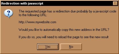 If you get the redirection popup message then your answer is YES GO TO STEP 11.4.