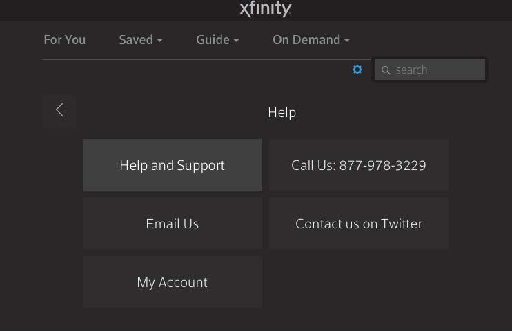 NAVIGATE TO HELP & SUPPORT 23 From the XFINITY Stream