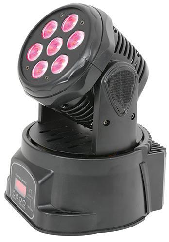 MW-7 4-in-1 LED Mini Moving Head Item ref: 150.449UK User Manual Please read through this manual thoroughly before use, any damage caused by misuse of the product will not be covered by the warranty.