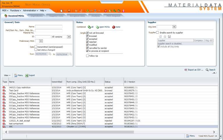 However, for usability and traceability, each MDS/Module has a single IMDS ID and a version number.