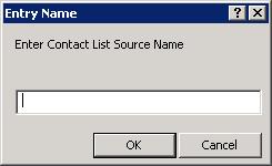 90 Microsoft Exchange Web Services-based integration Entry Name dialog box 3.