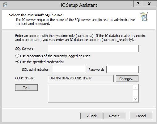 Chapter 12: IC Setup Assistant 181 Oracle Database Select this option if your site has an Oracle server. We recommend that you use a dedicated Oracle server computer for CIC database storage.