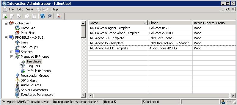 258 Create managed IP phones and associated SIP stations Note: Starting with CIC 4.0 SU 5, support for AudioCodes IP phones was added.