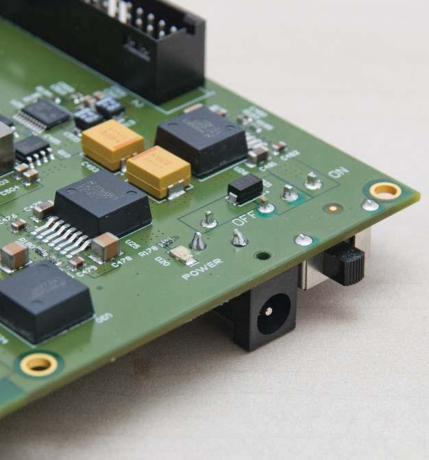 Powering Up the Board The Sparrowhawk FX with SDI addon can be powered by the 12 V DC Wall-mount Converter provided with the board, or any type of DC supply source, providing 12 V DC and a minimum of