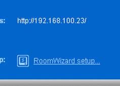 If the added RoomWizard has not yet been configured, this information will be added after it is configured.