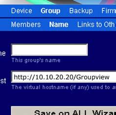 For example, if the host RoomWizard s IP address is 10.10.20.20 enter http://10.10.20.20/groupview in the Virtual Host field. 7 Click Continue to exit the confirmation page.