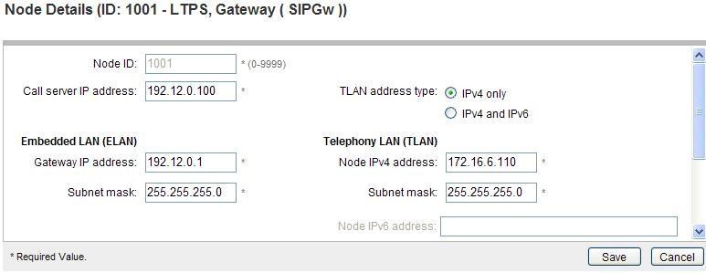 In the sample screen below, the Node IPV4 address is 172.16.6.110.