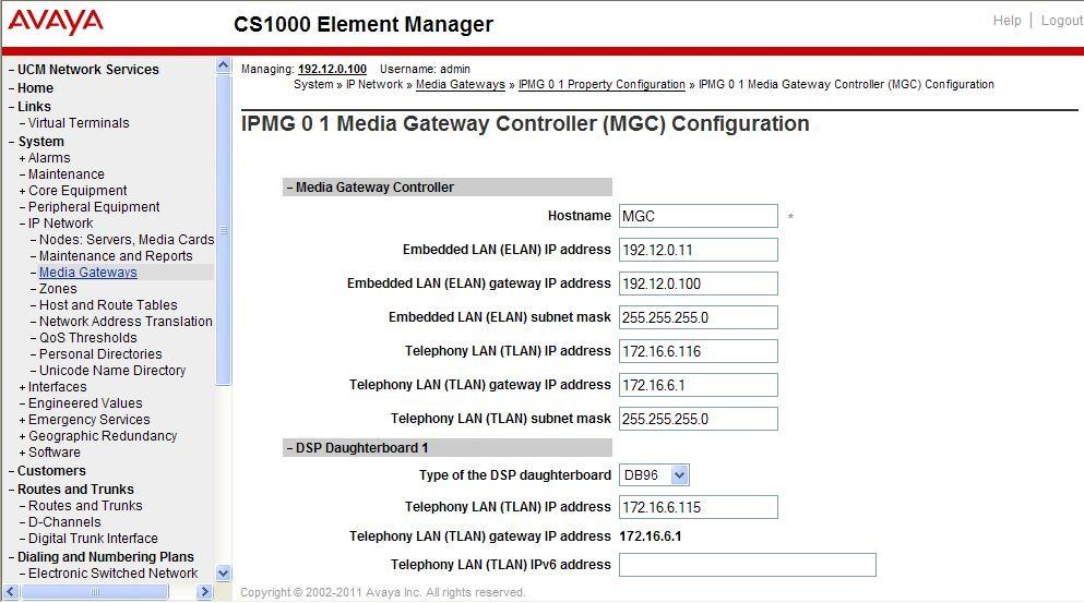 5.2. Virtual D-Channel, Routes and Trunks Avaya Communication Server 1000E Call Server utilizes a