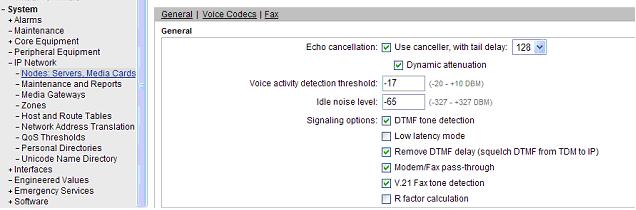 2 IP Telephony Node Codec Configuration Step 1 As shown in Section 5.
