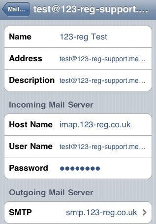 6. Setting up email on mobile devices Setting up email on an iphone To set up your 123 Reg mailbox on your iphone, please do the following: 1. Go to Settings on the iphone. 2. Go to Mail. 3.