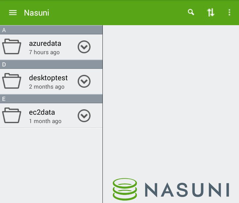 Accessing Volumes Nasuni Mobile Access Using the Nasuni Mobile Access application See www.nasuni.com/support/documentation for a worksheet for planning Nasuni Mobile Access configurations.