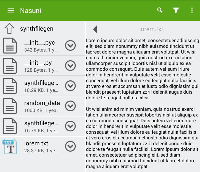 Accessing Volumes Nasuni Mobile Access Opening a file To open a file, tap the file name.