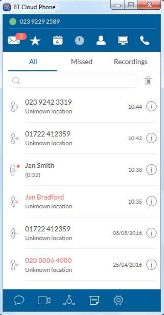 35 7. Desktop app Call log View your call history, including calls you ve made, received or missed, and any call recordings.