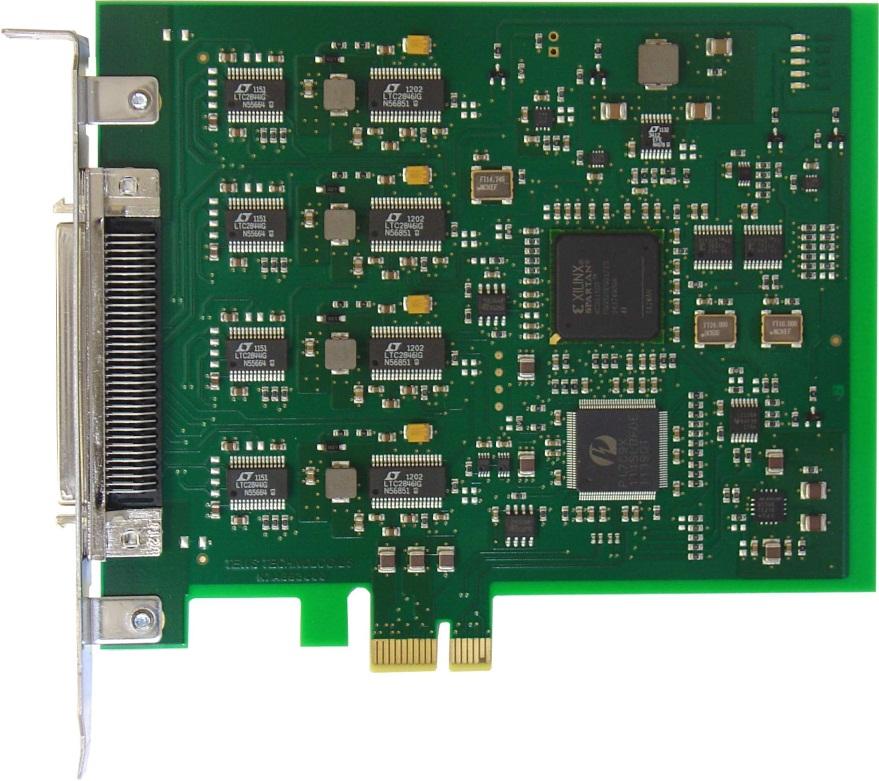 TPCE863 4 Channel High Speed Synch/Asynch Serial Interface Application Information The TPCE863 is a standard height, half-length PCI Express 1.