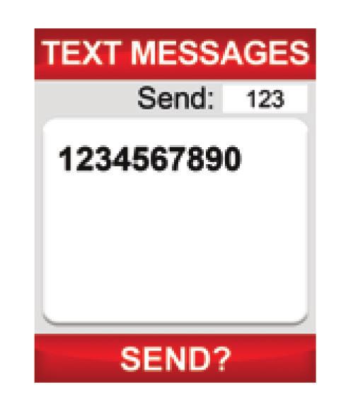 Modes For Creating Your Own Text Message There are five modes to create a custom text message using the number keys on the keypad to enter letters, numbers and symbols.