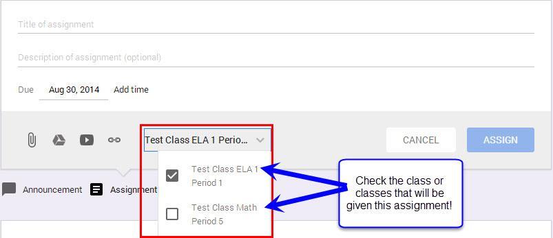16 After you specify the assignment details, click ASSIGN to send it to students.