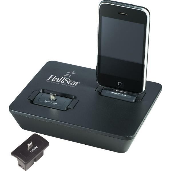 IDAPT i2p with Lightning Connector An innovative charging solution that can charge up to 3 mobile devices simultaneously and is compatible with over 4,500 mobile electronic devices including the
