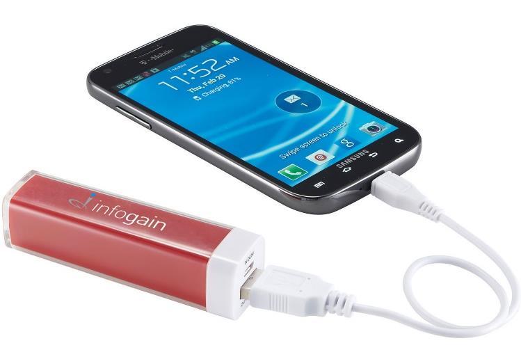 Amp Charger This battery backup will keep your smartphone charged up when needed.