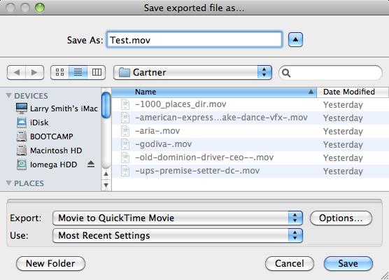 For best results, Simian recommends the following settings for encoding video for the web. This example uses QuickTime Pro 7, however, other encoding applications may be used.