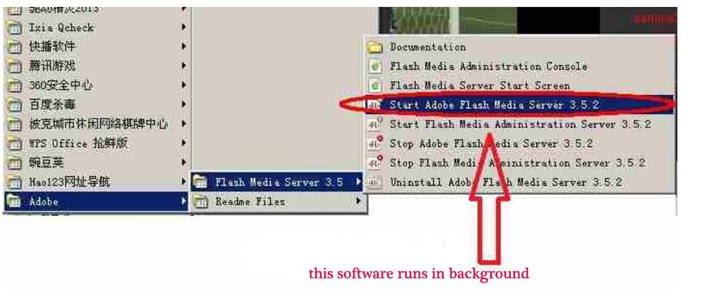 -- Install the software: Flash Media Server 3.5.