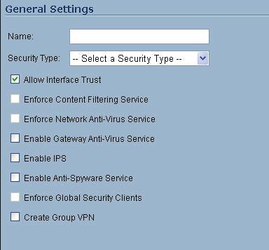 Adding a New SSL-VPN Custom Zone in SonicOS Enhanced 1. Select the Network > Interfaces page. 2. Click Configure button for the X2 interface (or any other available interface). 3.