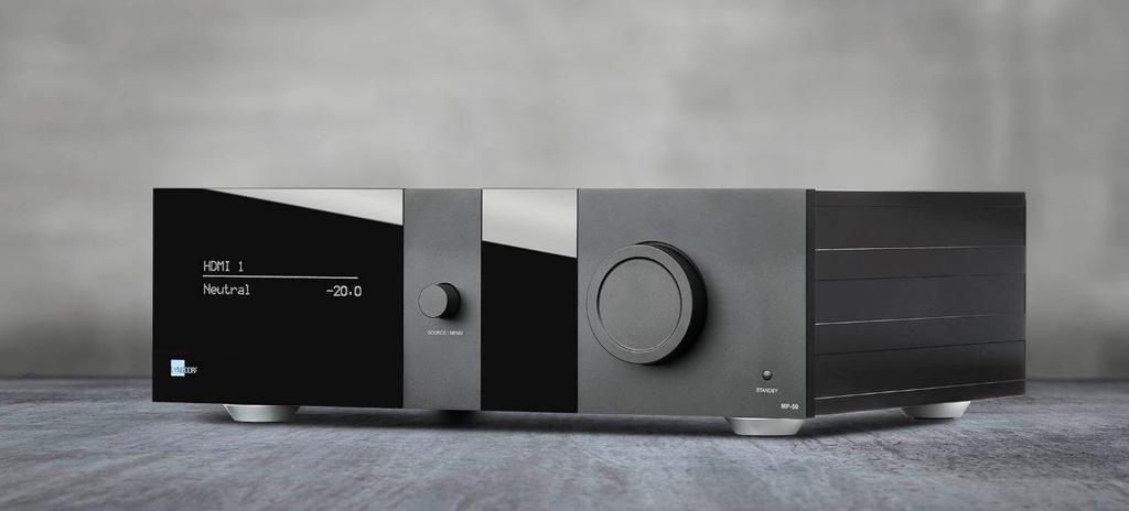 BUILT TO LAST The MP-50 is, like all Lyngdorf Audio electronics, built to the highest standards.