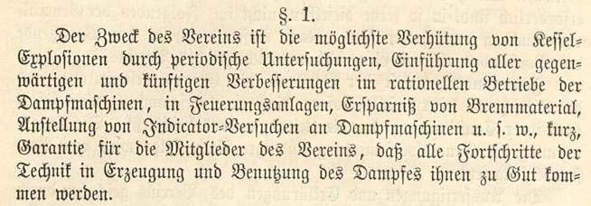 Our origins On 6 January 1866, 21 operators and owners of steam boilers established a Mannheim-based