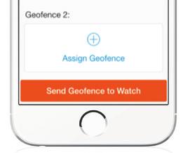 hit SettinGS to Get to GeoFence assignment Screen assign GeoFence Press on (+) Assign Geofence, and from the list, select the safe boundaries you