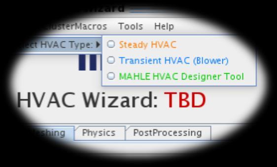 HVAC Wizard The Tool Installed as a STAR-CCM+ plug-in
