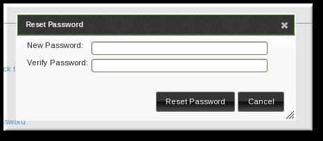 Identity Management Guide 5. In the pop-up box, enter and confirm the new password. 9.4.2.