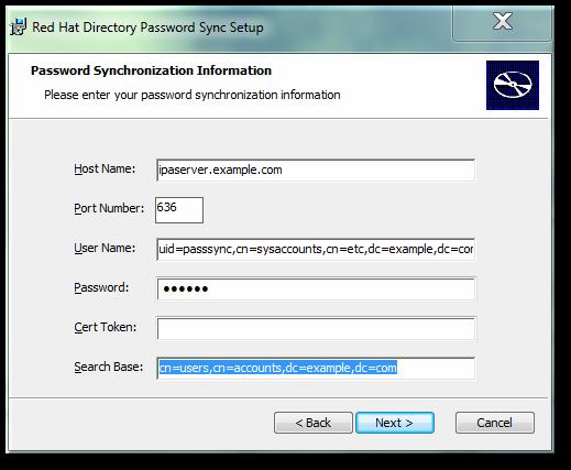 Identity Management Guide Hit Next, then Finish to install Password Sync. 5. Import the IdM server's CA certificate into the Active Directory certificate store. 1.