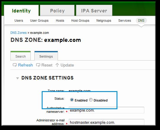 Identity Management Guide 3. Open the Settings tab. 4. Scroll down to the Active zone field.