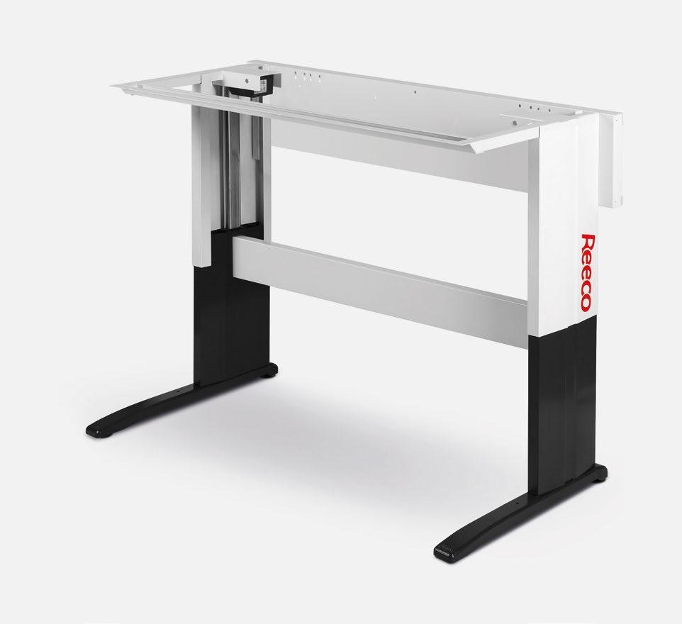 PREMIUM electrically adjustable table frame Premium electrically adjustable table frame has been equipped with electric actuators for adjusting the height of the table top.