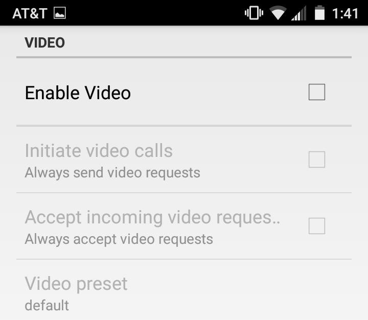 additional permissions once you reach the dialing screen.