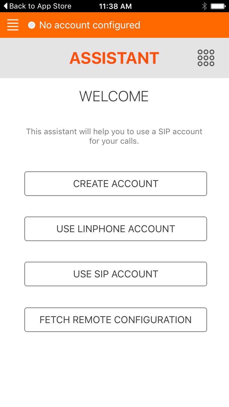 11) Enter the address of record of your SIP account like this: info@access2usb.onsip.