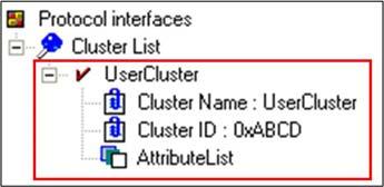 Figure 11 Profile-Builder, Defining a New Cluster If either the Cluster Name or the Cluster ID is not unique, the This cluster name (ID) already exists message is displayed.