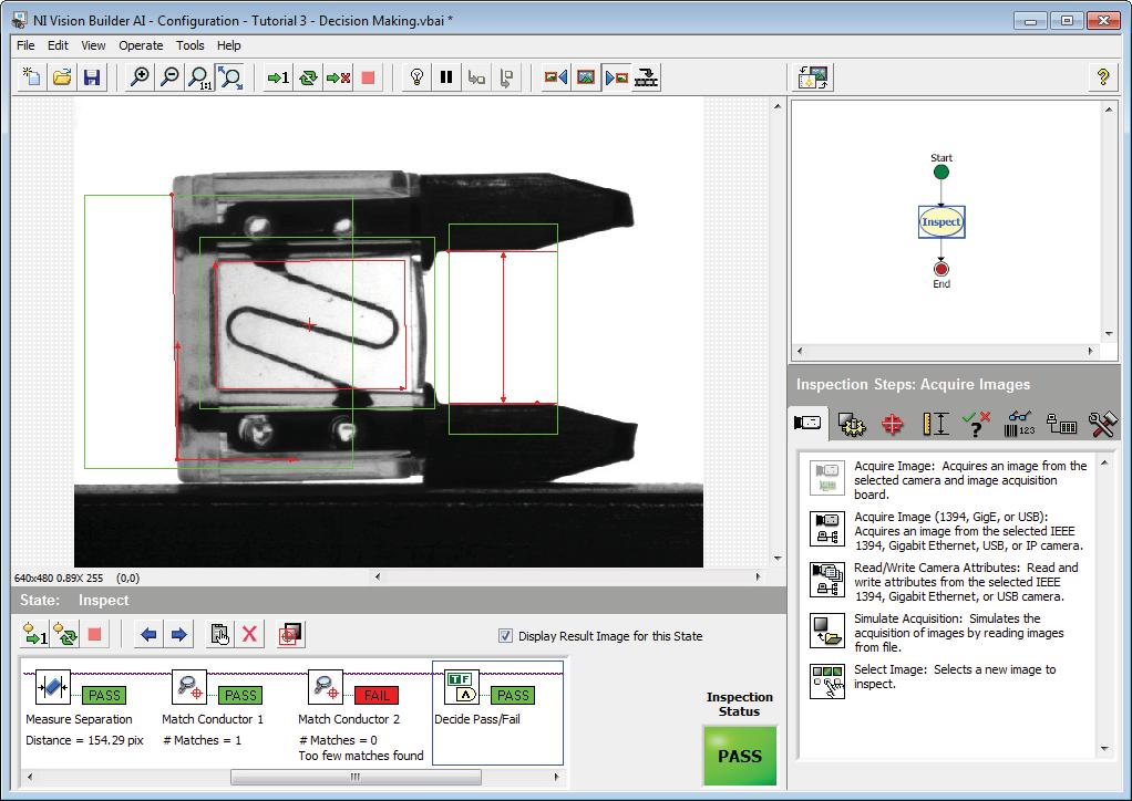 NI Vision Builder for Automated Inspection Tutorial Figure 1-3.